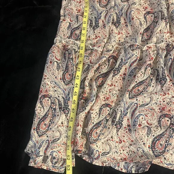 Indigo Rose Paisley Tiered Boho Maxi Dress 2X Plus - Picture 7 of 13